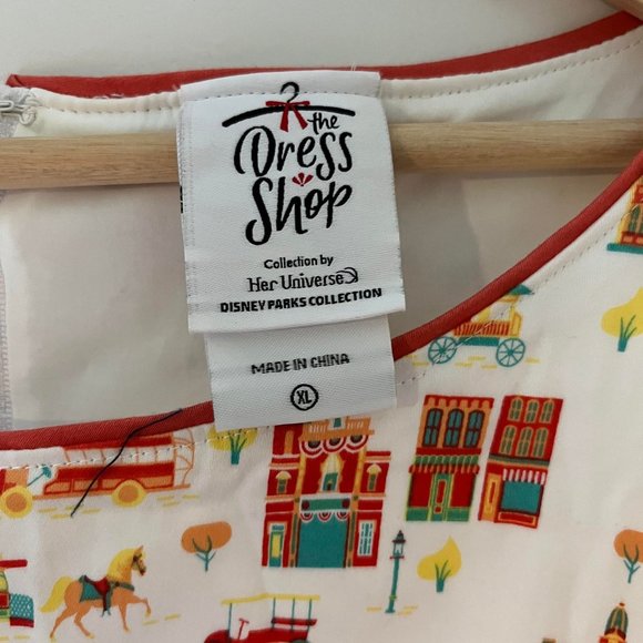 XL Disney Dress Shop Main Street USA Dress and Cardigan - Picture 2 of 6